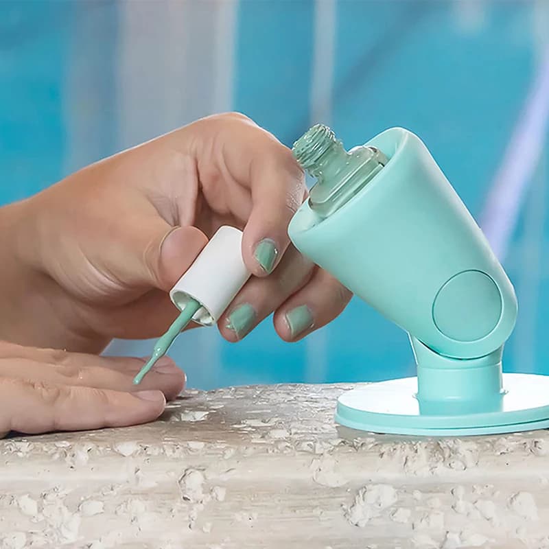 Supporto in Silicone per Smalto per Unghie, Espositore per Bottiglie di Smalto, Accessori per Nail Art Fai-da-Te e Professionali