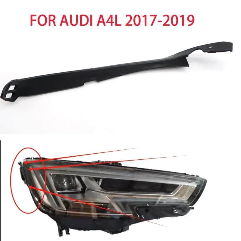 Per Audi A4L B9 2017-2019 strisce di gomma per fari strisce di pelle che sigillano strisce di plastica impermeabili