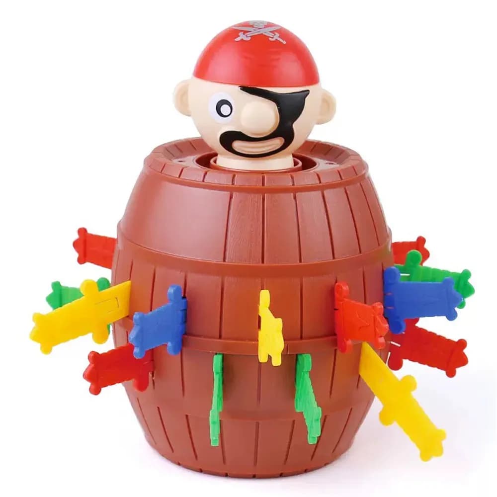 Pirate bucket - Mr. Sword Bucket - Interactive table game, simulated game and make-up - Pirate bucket for treats, new and unique cake game