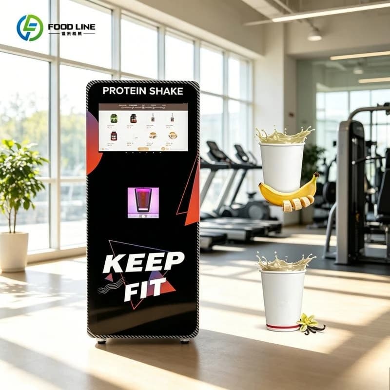 High-Efficiency Protein Vending Machine with Protein Shake Powder Capacity FL Customized Protein Vending Machine
