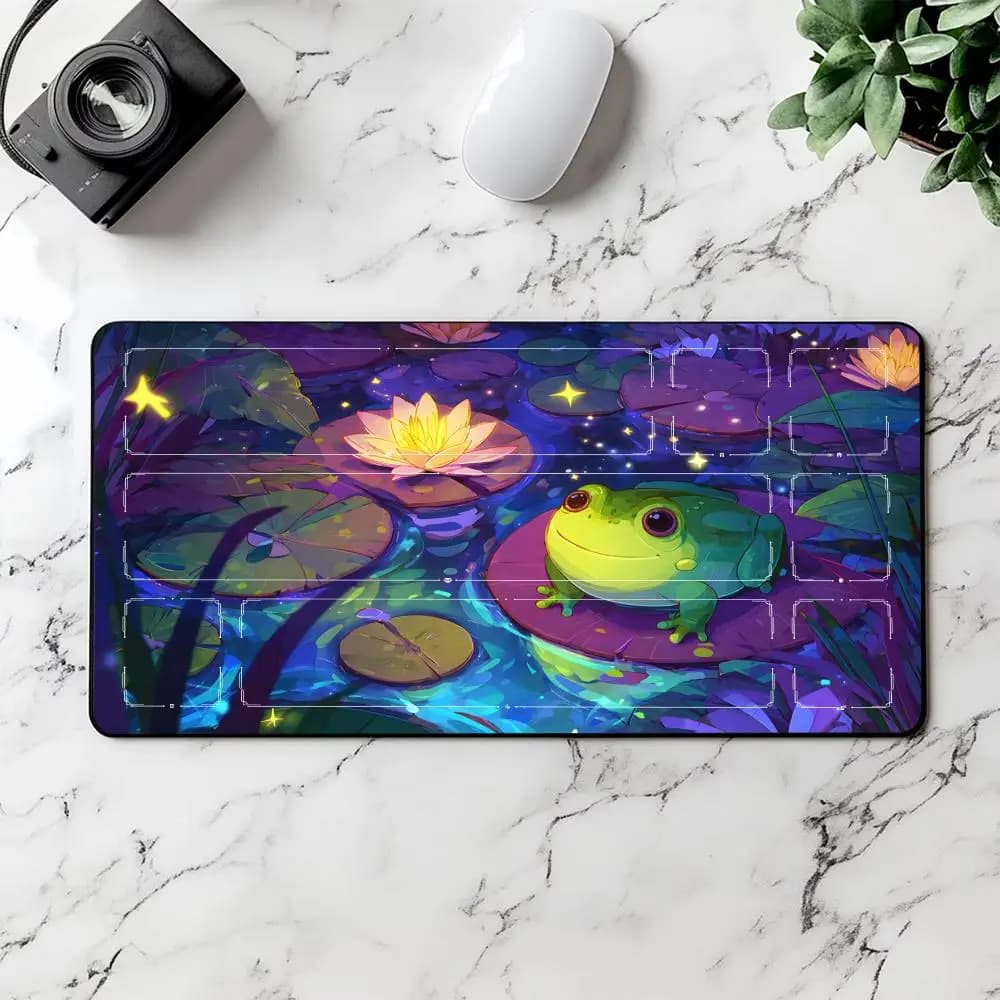 Mouse Pad Card Playmat Stitched with Magic Zones Game Mats Tabletop rug Card Battles Commander Gaming Duel deskmat Beginner