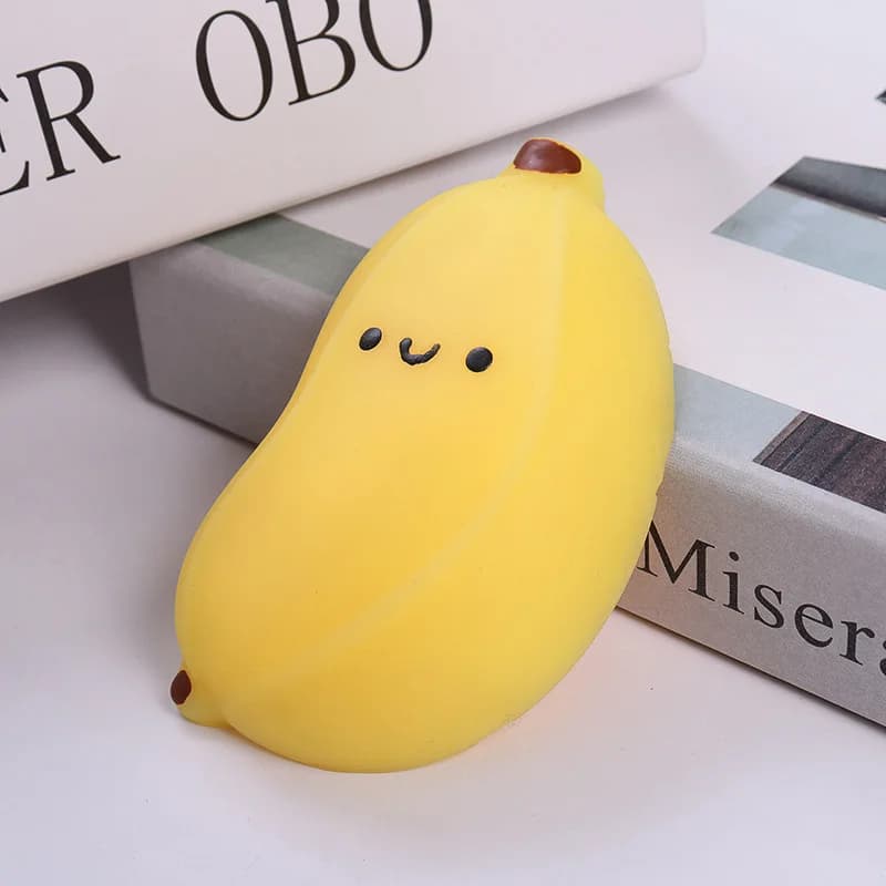 3 colori Simulazione Banana Taba Squishy Giocattoli Palline antistress Sensoriale Agitarsi Giocattolo per adulti Bambini Regali di compleanno Bomboniere
