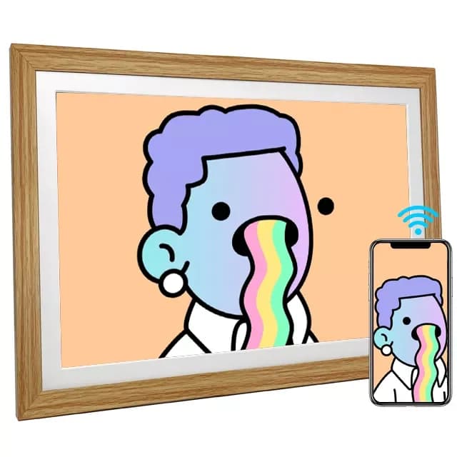 Schermo LCD da 21,5-32 Pollici per Esposizione di Arte NFT, Cornice Digitale per Collezioni con USB