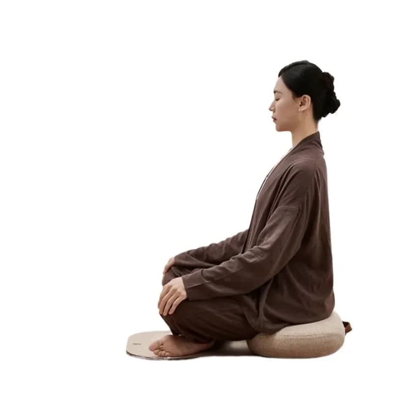 Pebble folding meditation cushion, outdoor single-plate double-plate sitting futon, meditation mat