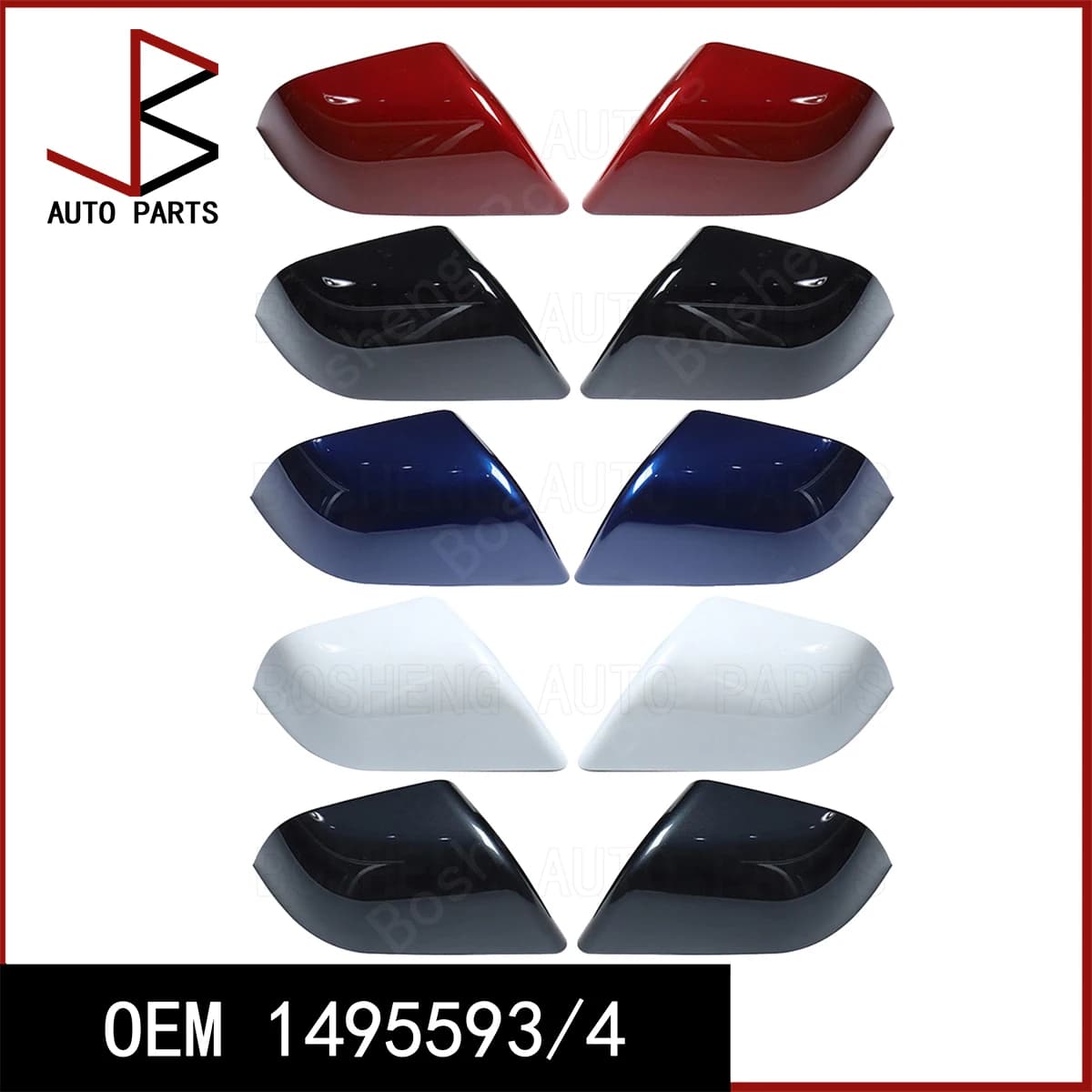 Nuovo Per Tesla Modello Y 2021-2024 Blu Bianco Rosso Argento Nero Colori Sinistra e Destra Tappo Specchio Esterno OEM 1495593 1495594