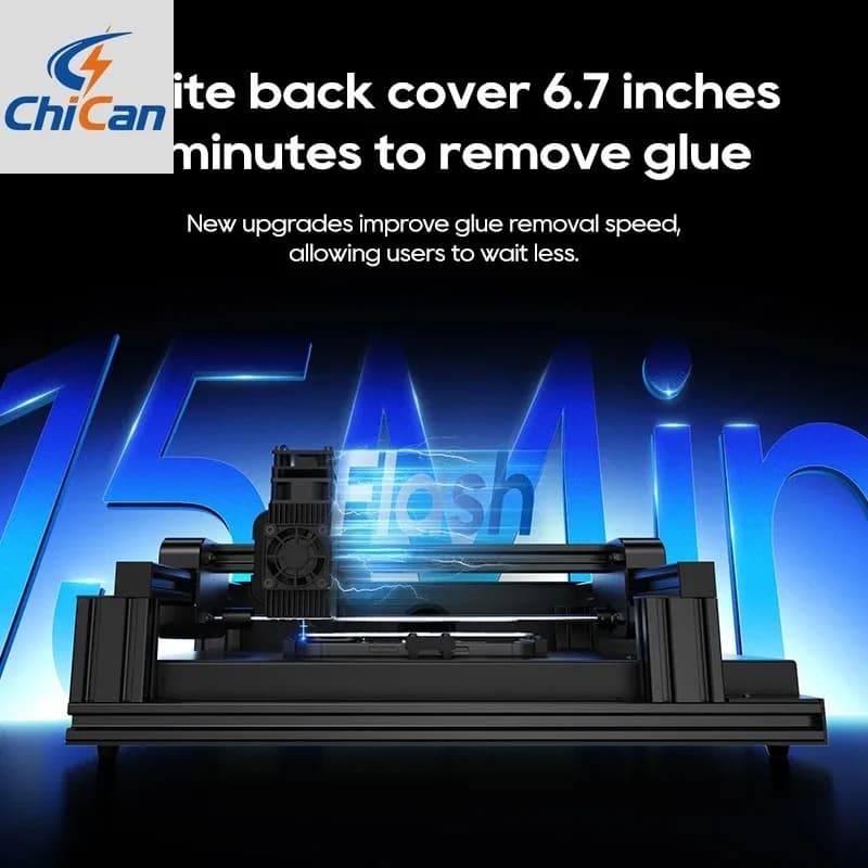 Laser V3 per la rimozione della colla dal vetro posteriore di serie 8-16, separatore laser per incisione con purificatore d'aria, set di strumenti per la riparazione di cellulari