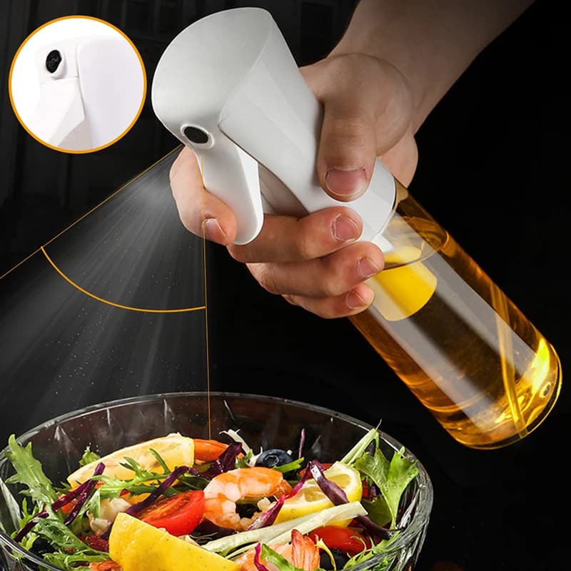 Spruzzatore di olio d'oliva bottiglia da cucina spruzzatore ad alta pressione bottiglia a prova di perdite BBQ friggitrice ad aria spruzzatore olio campeggio pentole strumento