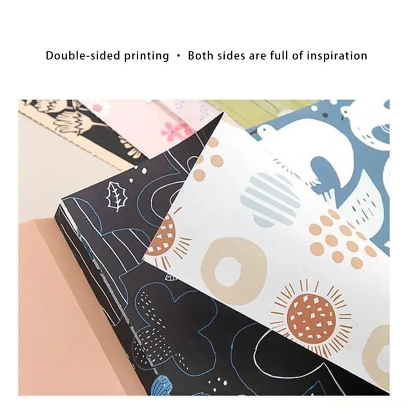 64 Sheets Oil Painting Themed Scrapbook Background Paper for Handmade Bookmarks and Decorating Diary Planner Notebook