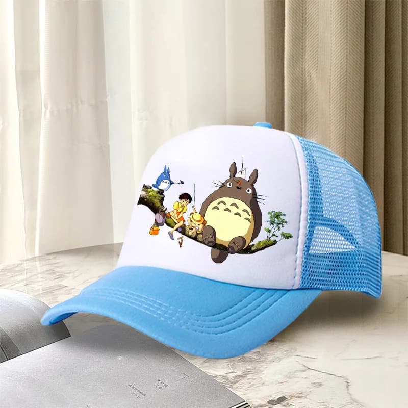 Cappellino da Baseball Totoro da Donna, con Stampa Anime Miyazaki, Cappello con Visiera, Stile Hip Hop, da Esterno, Trucker, in Rete, Estivo, Protezione Solare, Regalo