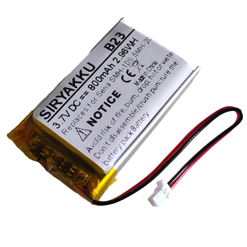 Battery Li-polmer 3.7V YP802542P for Sena SMH-10S SMH-20S SMH10S SMH20S Bluetooth intercom headset for helmet 800mAh