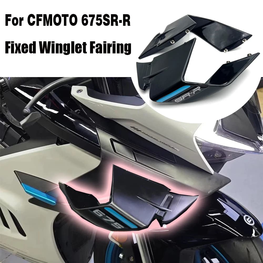 Per CFMOTO 675SR 675 SR Moto nuovo modello Kit ala aerodinamica laterale Carenatura aletta fissa