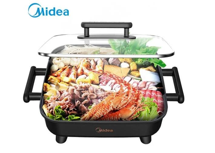 Midea Korean style multifunction house 6L hot pan frying stove electric stove stove fried cooking pan for grilled fish stew