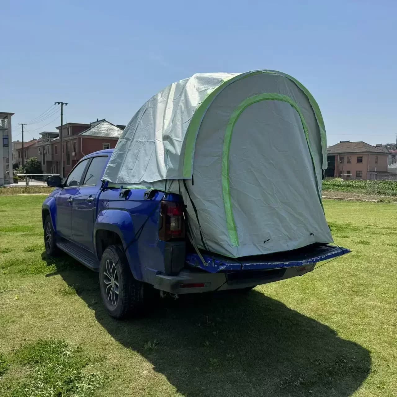 Outdoor Tail-mounted Tent For Pickup Truck Camping In The Wild. 3-4 Person Foldable Tent With A Roof For Fishing