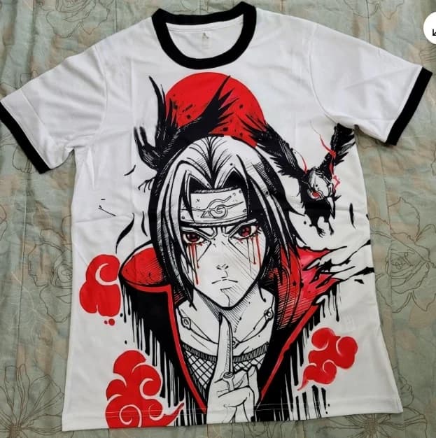 Maglietta Estiva 2026 Naruto Uchiha con Stampa 3D a Tema Martora, Stile Maglia da Calcio, Traspirante e ad Asciugatura Rapida, per Uomo e Donna