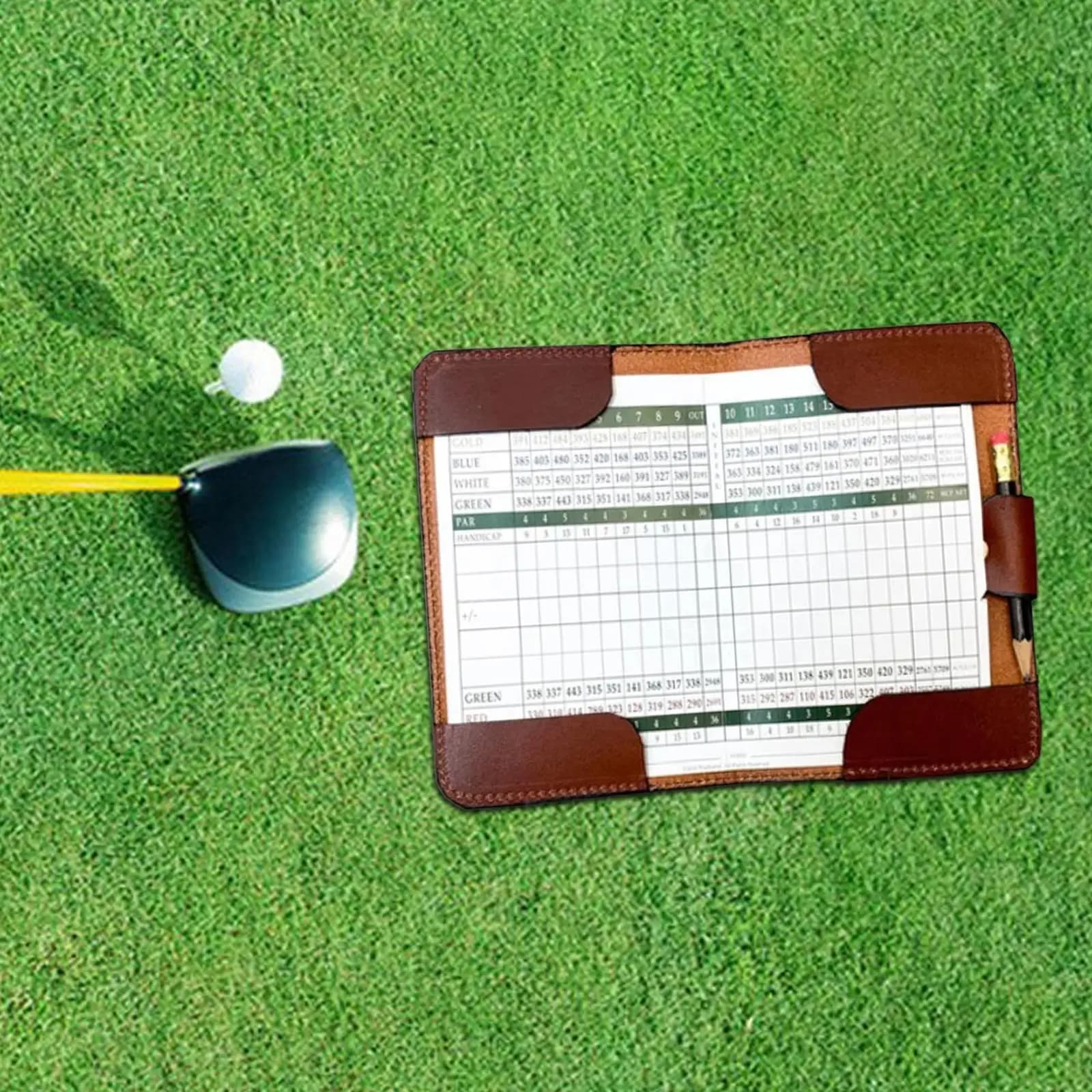 Porta segnapunti da golf Porta segnapunti da golf Display Forniture per corsi da golf Copertina per libri da giardino Segnapunti da golf per giochi all'aperto
