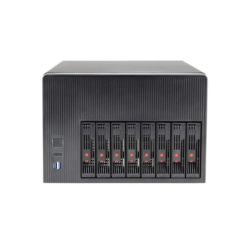 Armortec Custodia Nas a 8 alloggiamenti Supporto da 2,5 o 3,5" SDD HDD Hot Swap Drive Mini PC NAS IPFS Server di archiviazione Custodia per computer
