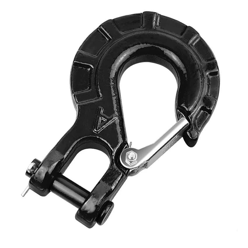 Gancio per verricello per auto a forma di 3/8 12T Gancio forgiato per verricello da 12000 libbre Corda di traino ATV UTV Rimorchio di traino, Parte della barca, Hardware marino