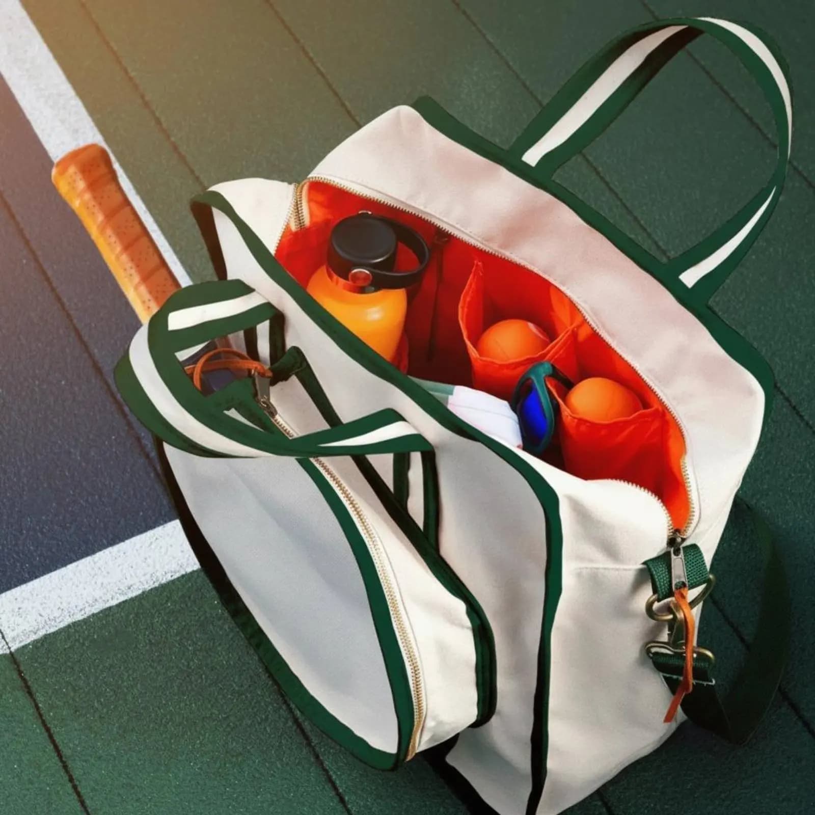 Multi-Sport Racket Bag Large Capacity Tennis Racket Bag Lightweight Long-Lasting for Training
