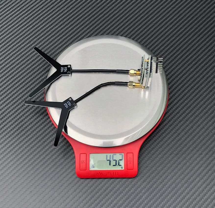 1.2/1.3Ghz Dual Antenna VRX Video Receiver 9CH Wide Band 1080MHz to 1360MHz Fatshark SKYZONE DJII Goggles V1 V2 Drone Receiver
