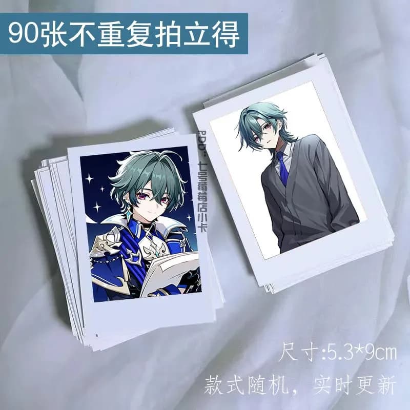 Set di Carte Laser Anime Genshin Impact Lohen Cosplay, Accessori Ornamentali, Regalo di Halloween