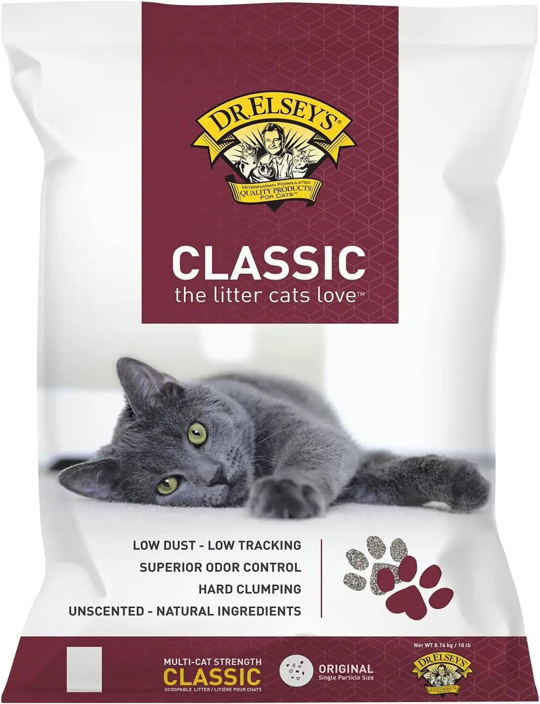Lettiera per Gatti Ultra Agglomerante, 8 kg - Basso Contenuto di Polvere, Grumi Duri, Controllo degli Odori