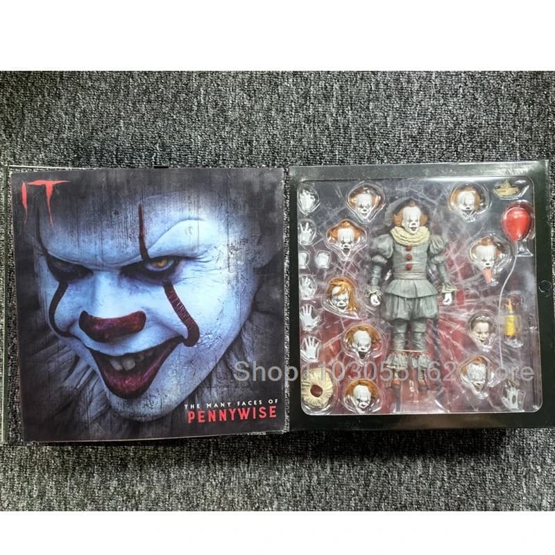 NECA The Many Faces Of Pennywise Action Figure Change Face Pennywise Toys modello da collezione regalo di compleanno