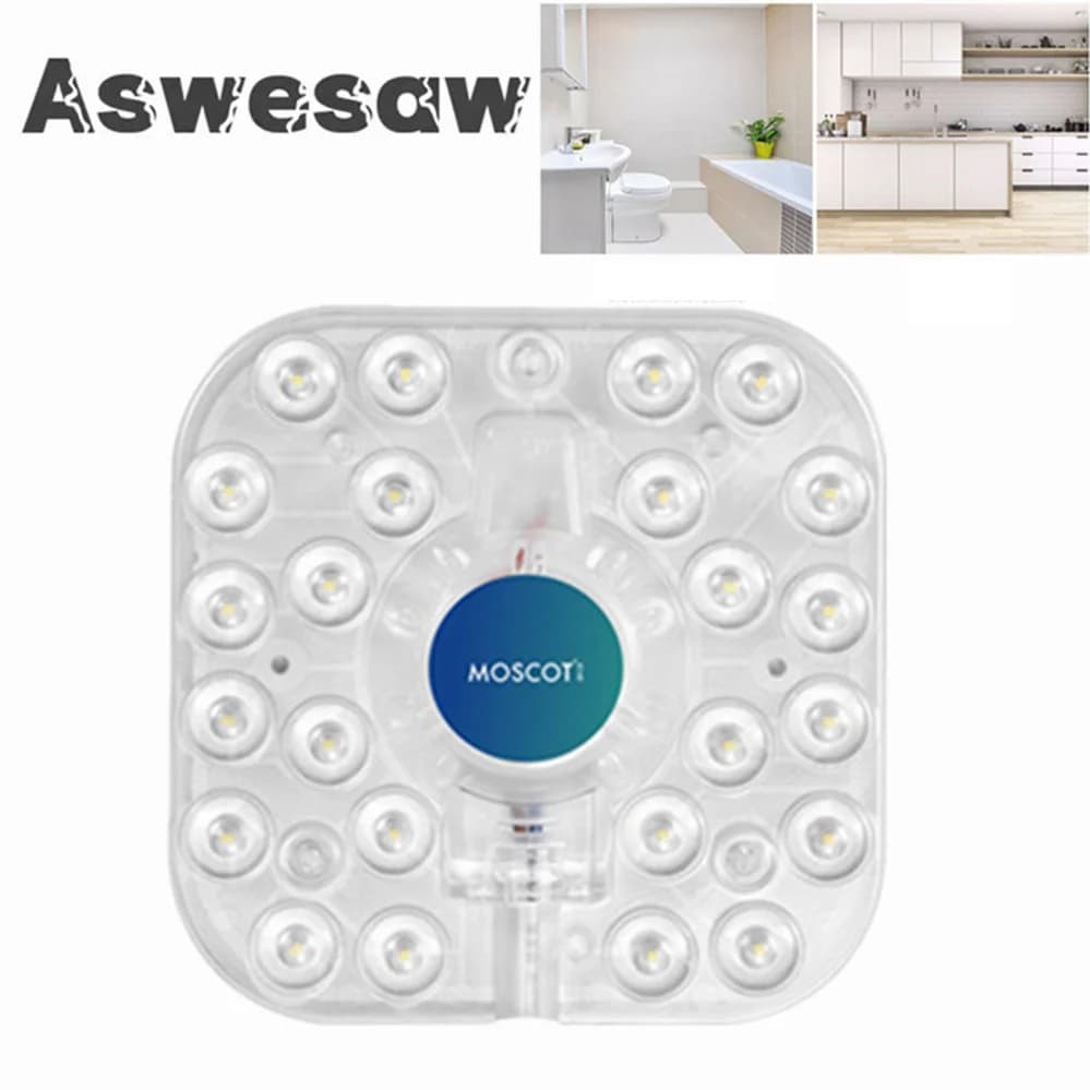 220V LED Module Source Ceiling 36W 24W 18W 12W LED Ring PANEL Circle Light AC220V Square Ceiling Board The Circular Lamp Board