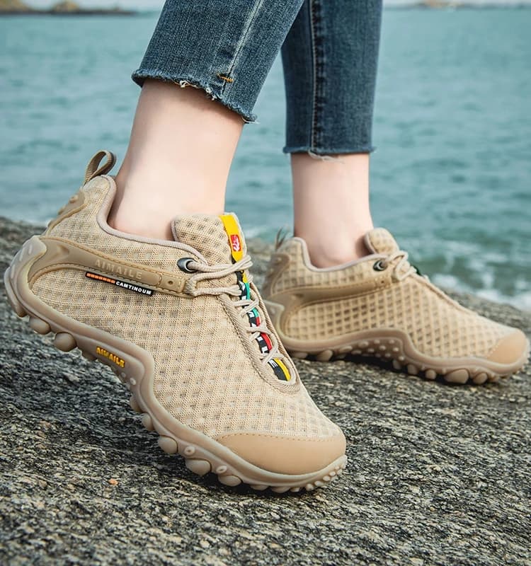 MERRTO Mountain Men Scarpe da trekking Stivali da caccia Sport Donna Trekking Mesh traspirante Arrampicata Scarpe da passeggio Scarpe da ginnastica da esterno alla caviglia