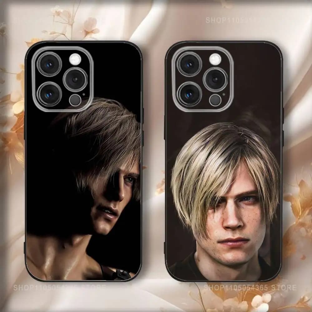 L-Leons Kennedys Phone Case For iPhone 17,16,15,14,13,12,11,Pro,Max,Plus,Air,X,XS,XR,SE,8,7,Mini,Soft Black Funda