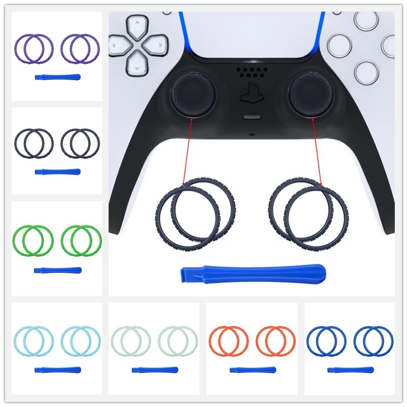 Accessori di ricambio eXtremeRate per Controller ps5, anelli di accento per Controller ps5-Controller non incluso
