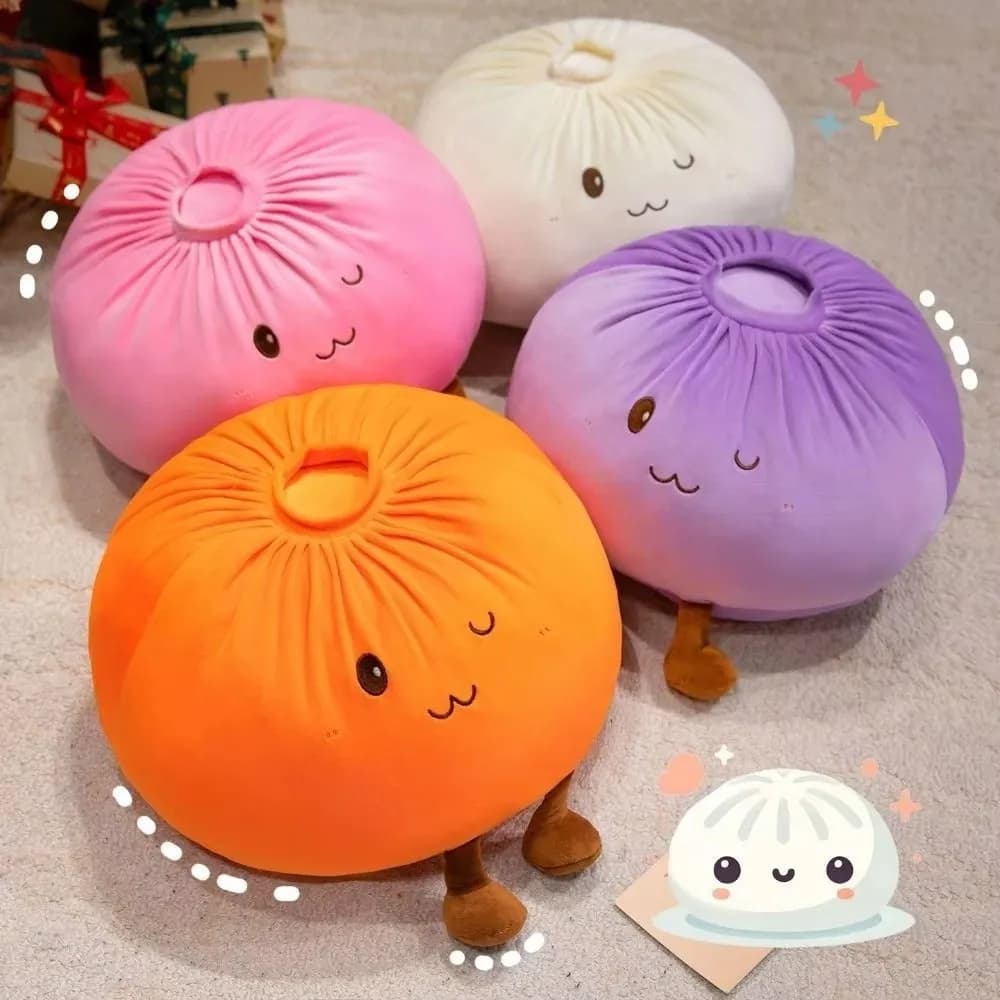Cute Bun Super Soft Steamed Bun Fluffy Comfortable PP Cotton Bun Ultra-Soft Cute Dumpling Present