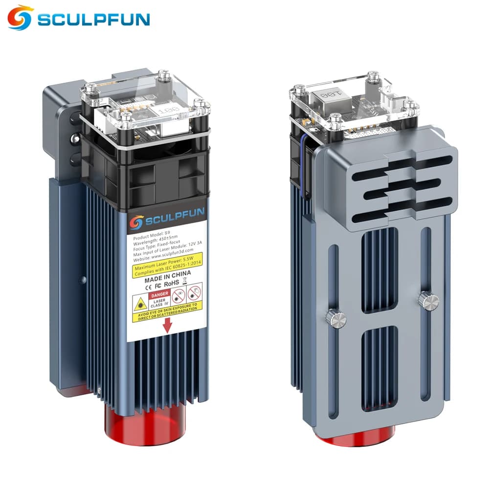 Sculpfun S9 Laser Engraver Module 90W CO2 Laser Head for Laser Cutter Engraving Machine Wood Acrylic Cutting Metal Engraving