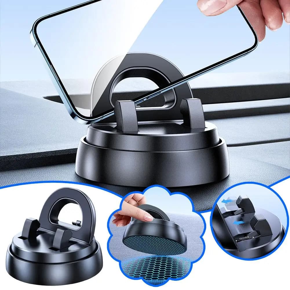 Supporto per cruscotto per telefono per auto girevole a 360 gradi Supporto per cruscotto in silicone adesivo antiscivolo Base di aspirazione per telefono Cruscotto mobile M0T0