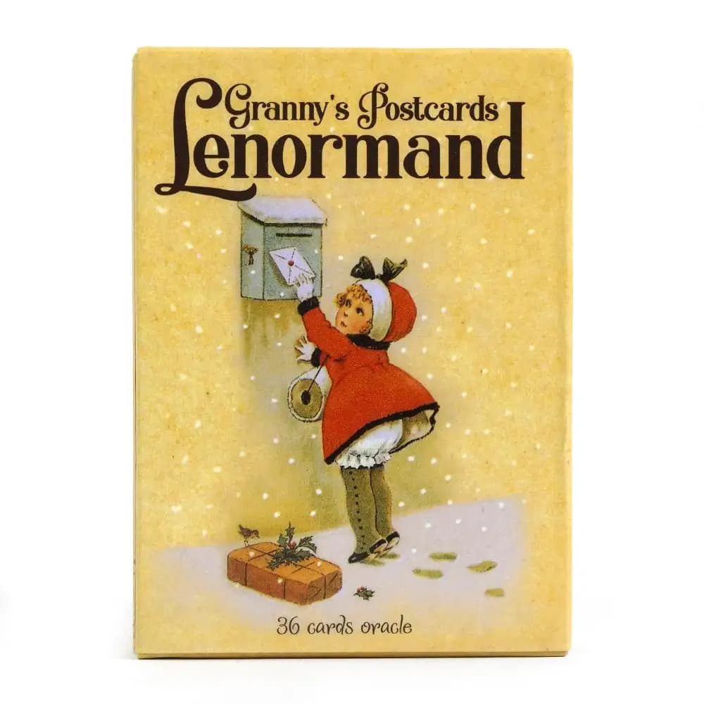 Cartoline della nonna da 11 * 6,5 cm Carte di Lenormand 36 Mazzo di Oracle secolo dall'Europa Mazzo di tarocchi