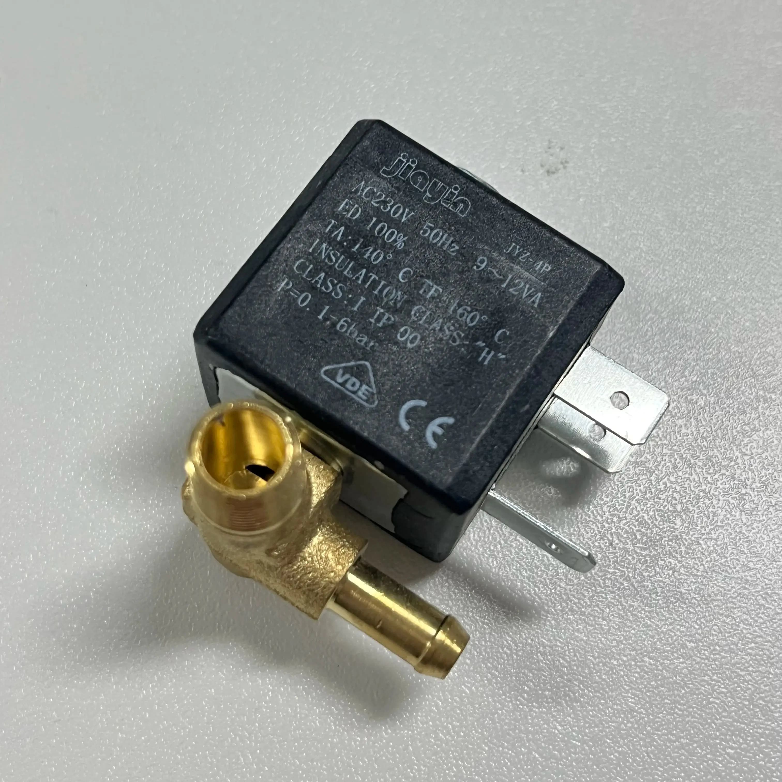 JYZ-4P Normalmente Chiuso 3mm N/C 2/2 Vie AC 230V G1/8" 6Bar Pompa A Vapore In Ottone per Ferri da Stiro Philips, scopa a vapore, caffè a vapore per indumenti