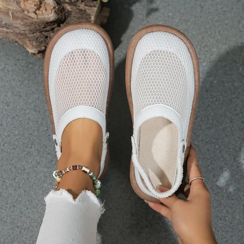 Pantofole da spiaggia estive all'aperto da donna in mesh traspirante leggero e confortevole Pantofole casual 2025 Pantofole da donna alla moda