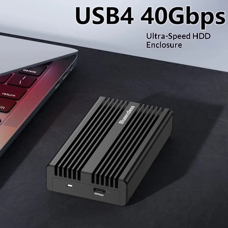 M.2 Nvme Ssd Enclosure Usb4 40gbps Thunderbolt 3 4 Single Protocol External Drive Case For Laptop Desktop Smartphone Portable