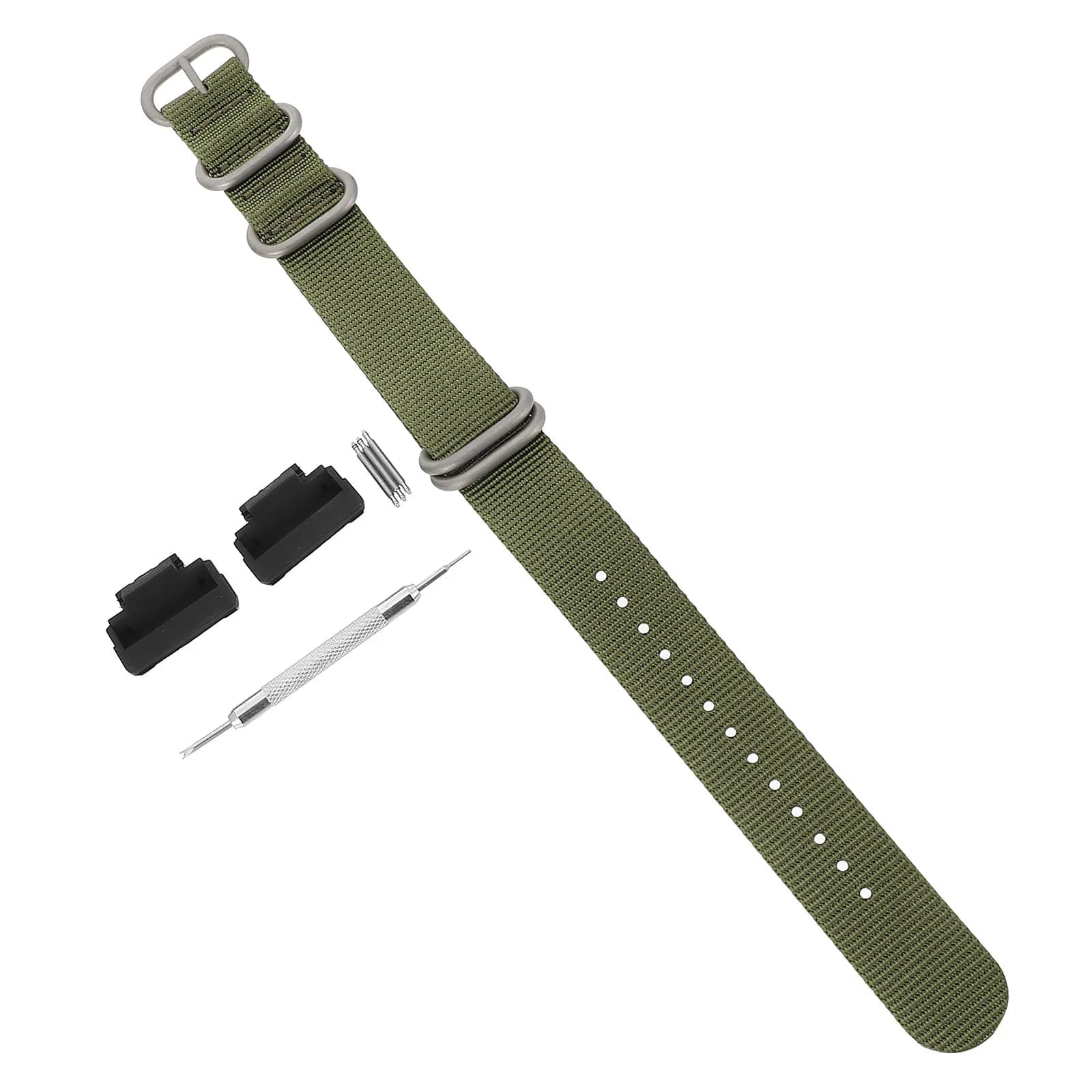 Nylon Watch Strap Breathable Skin Friendly Comfortable Replacement Band for Sports Daily Business Wear Wristband Accessories