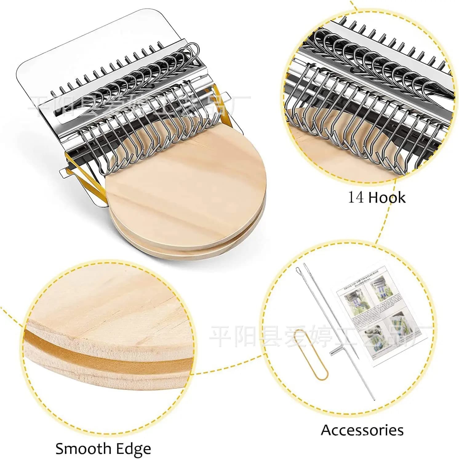 PatchMakers 2.0 Kit, Loom Knitting Kit for Beginners, Mini Portable Patch Darning Loom Kit, for Quickly Sewing Repair