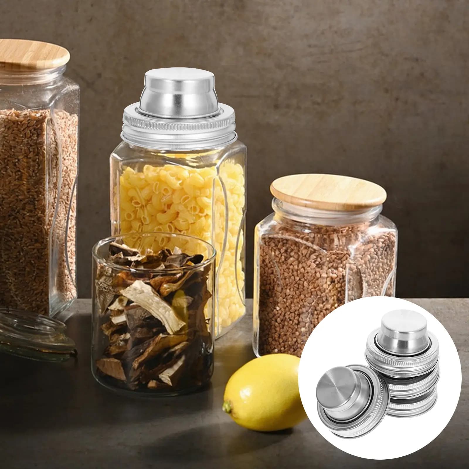 6 pezzi di coperchi per shaker in acciaio inossidabile, robusti e resistenti alla ruggine, coperchi per shaker per spezie, multifunzione, per cocktail e barman
