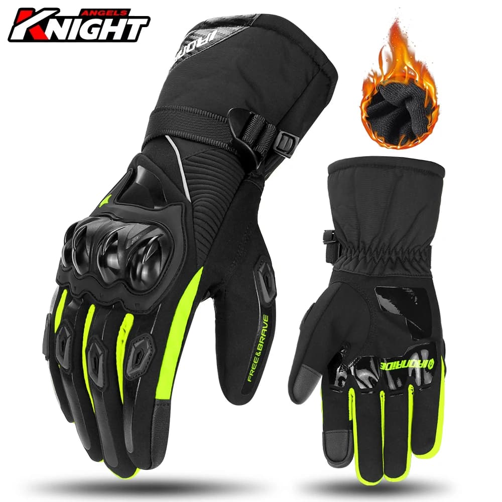 Guanti da moto a dita intere Guanti da equitazione per moto antivento Guanti da motocross per moto touch screen impermeabili invernali