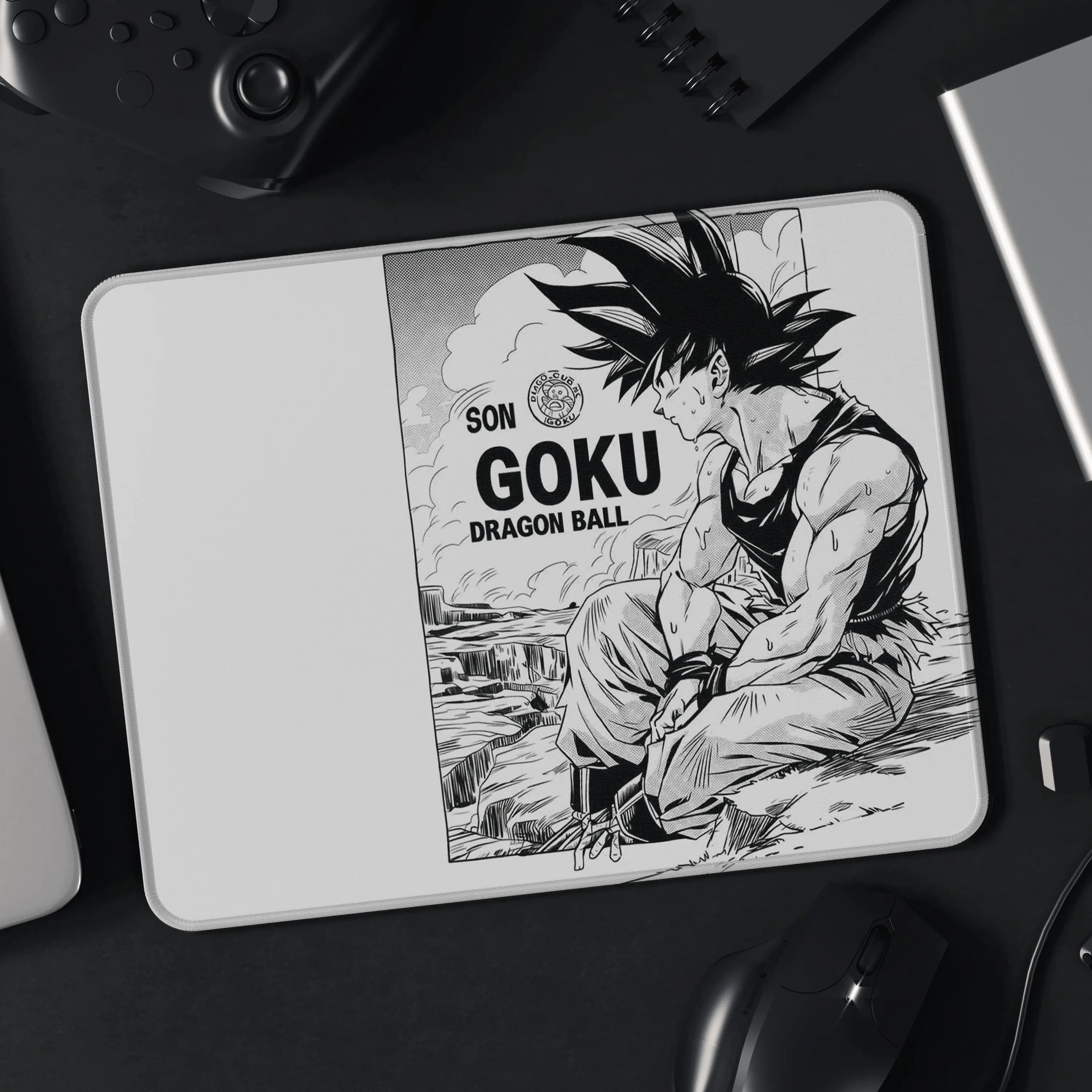 Leather Mouse Mat with High Definition Dragon Ball Printing for Boys, New Son Goku Play Mat, Vegeta Table Mat