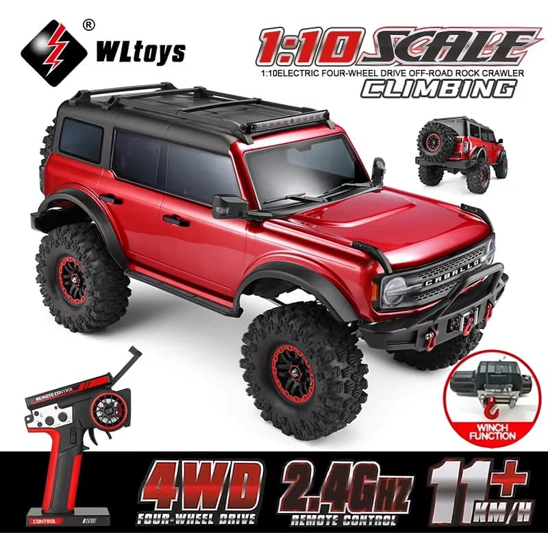 104020 Pro Max Edition 1/10 Auto Radiocomandata Professionale Fuoristrada 4x4 2.4G Trazione Integrale con Batteria a Lunga Durata 45 Minuti