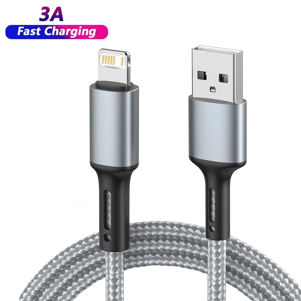 Cavo USB di ricarica rapida per iPhone 13 12 11 Pro X Max 6 6s 7 8 Plus Cavo di origine iPad Cavo per telefono cellulare Cavo per caricabatterie dati 3m