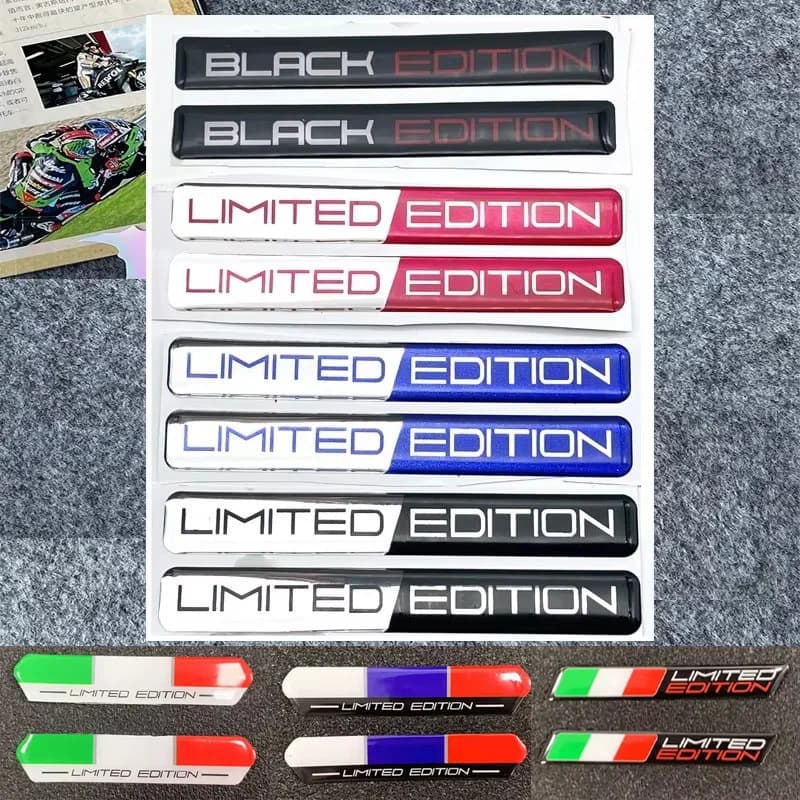 Adesivo adesivo 3D con Logo in edizione limitata adesivo universale impermeabile e protezione solare per moto Refit per Vespa Honda Yamaha