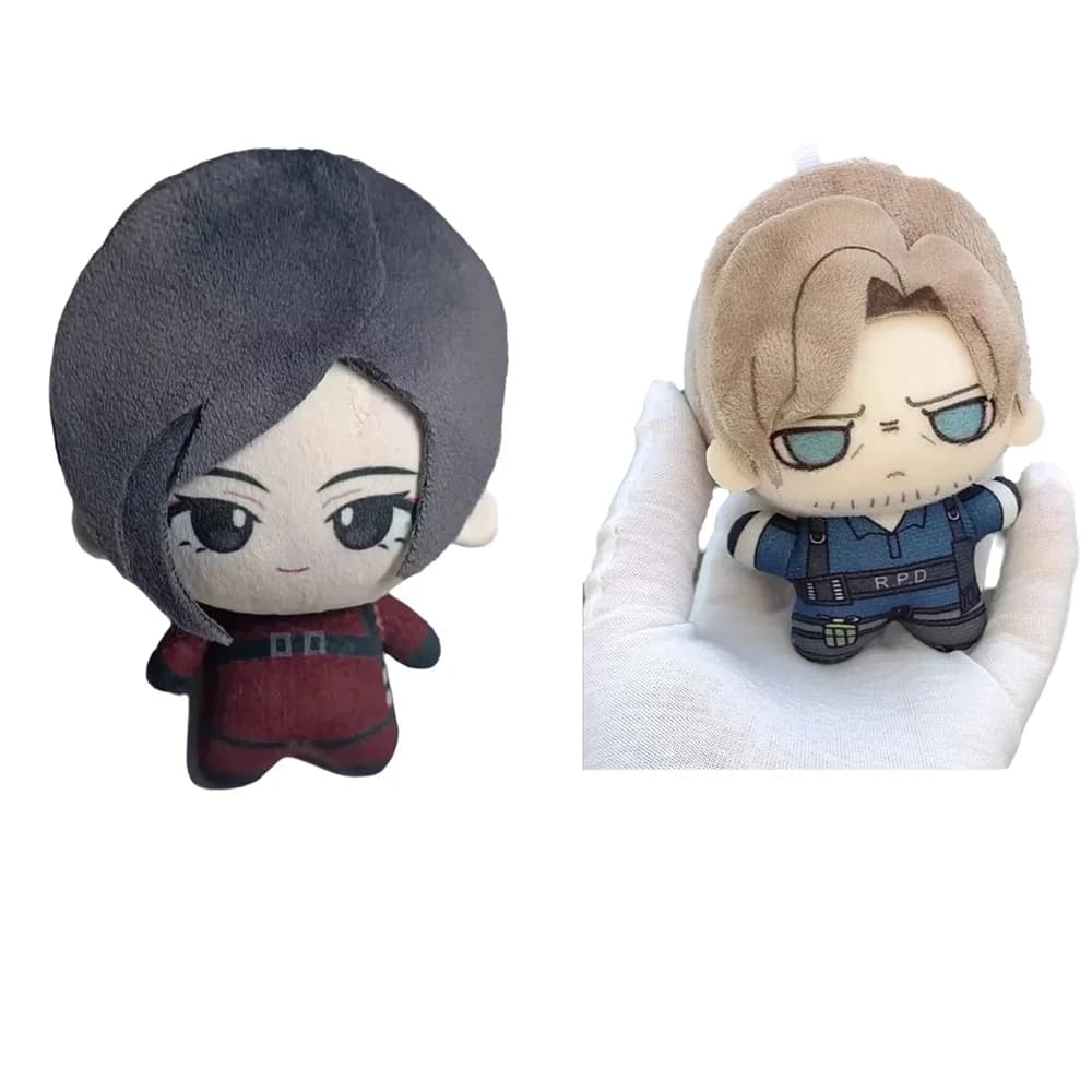 Portachiavi Resident 9 Ada, Bambola di Peluche 10cm, Zaino Carino Leon Ashley, Giocattoli Imbottiti, Regali per Fan, Decorazione