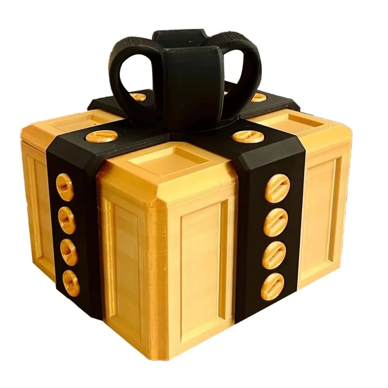 Confezione regalo annodante con viti Scatole regalo grandi e annodanti Scatola per viti per scherzi Confezione regalo davvero annodante Stampata in 3D Esilarante