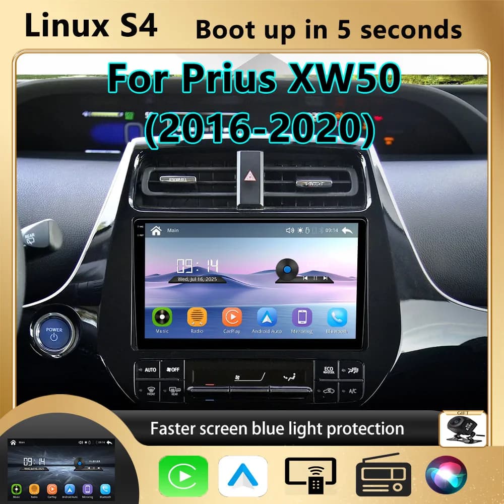 Modifica Per Prius XW50 2016-2020 Wireless Carplay Lettore Multimediale Per Auto Aggiornamento Touch Screen Android Auto car play Modello Universa