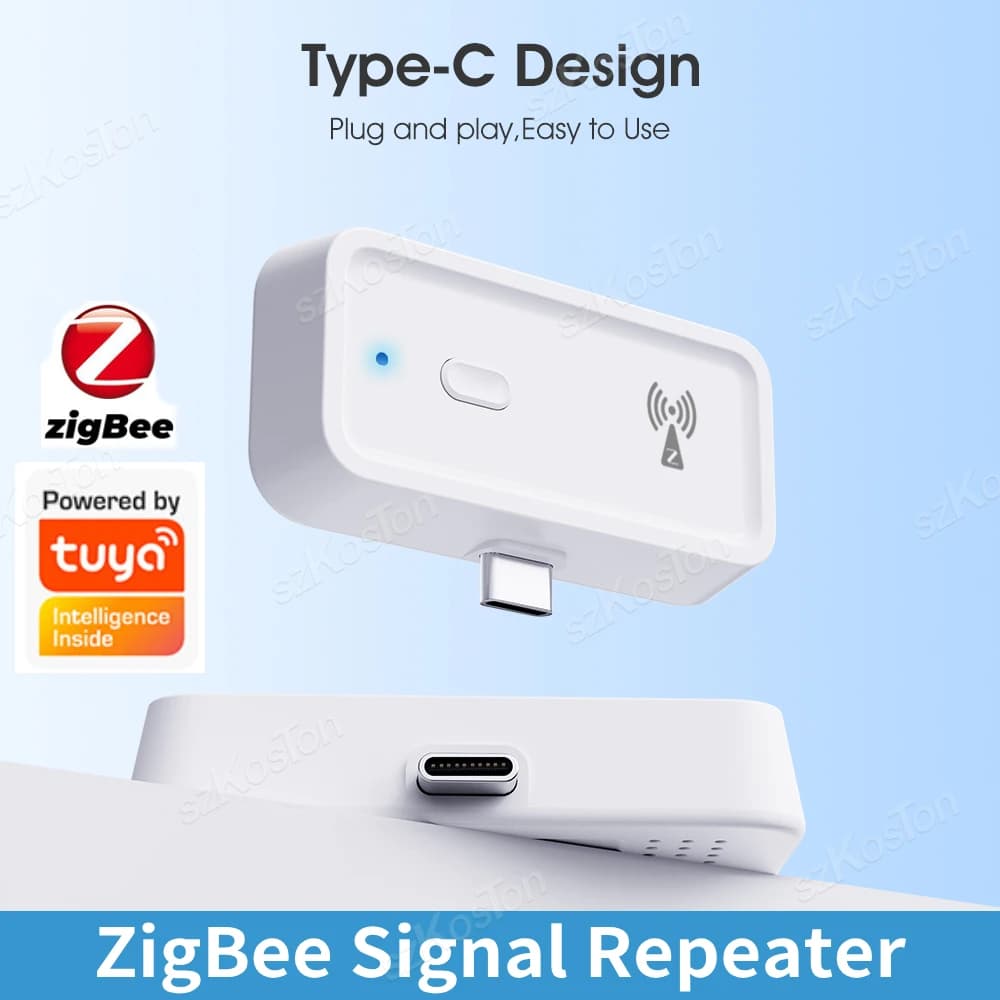 Tuya ZigBee Type-C /USB signal repeater Extender Smart Home Automation works with ZigBee Gateway Hub Smart Life APP