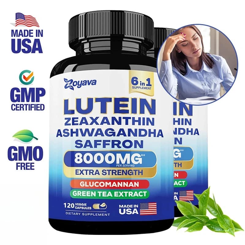 Lutein Zeaxanthin Ashwagandha Saffron - Eye Vitamins for Adults Eye Health Supplement,Promote Healthy Vision,Relieve Eye Fatigue